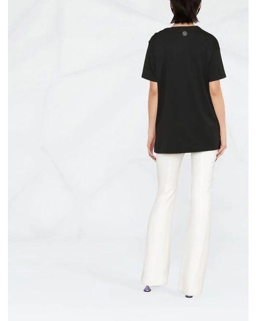 Philipp Plein Black Logo-Print Short-Sleeve T-Shirt
