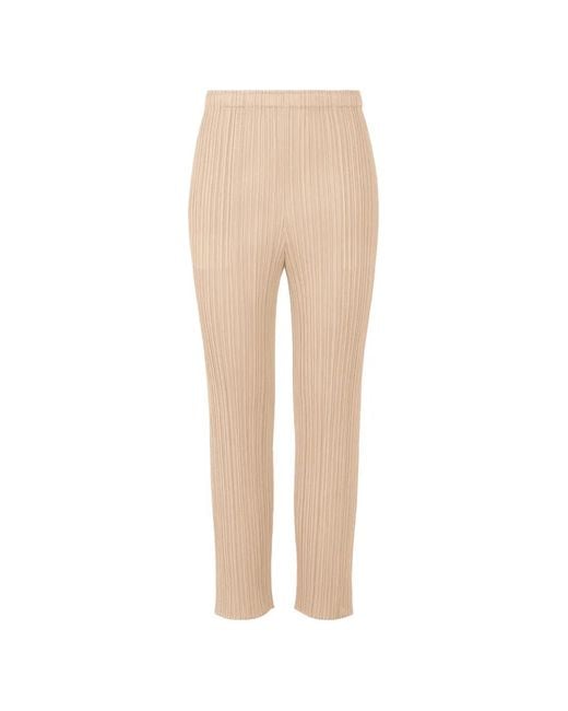 Pleats Please Issey Miyake レディース ナチュラル Julie パンツの