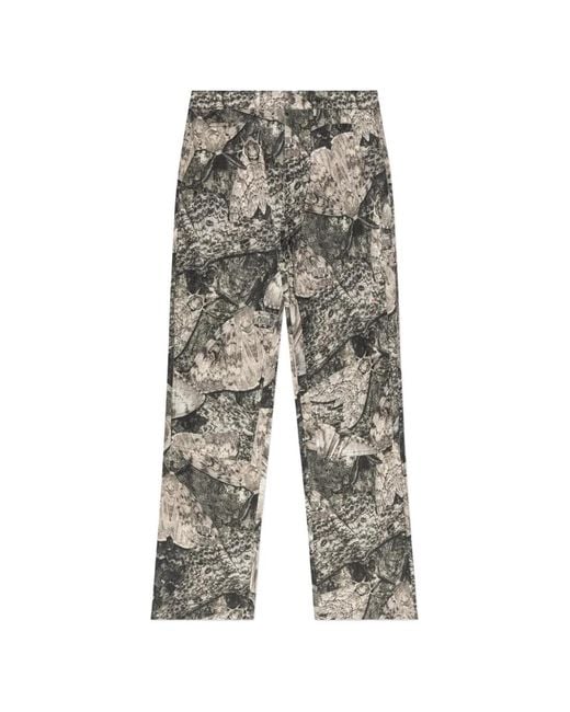 Roa Gray Printed Trousers for men
