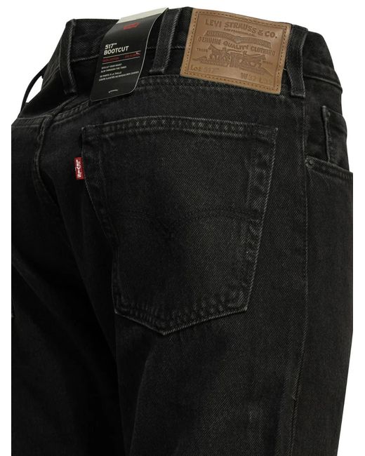 Levi's Black 517 Bootcut Jeans for men