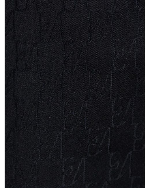Emporio Armani Blue Monogram-Pattern Shorts for men