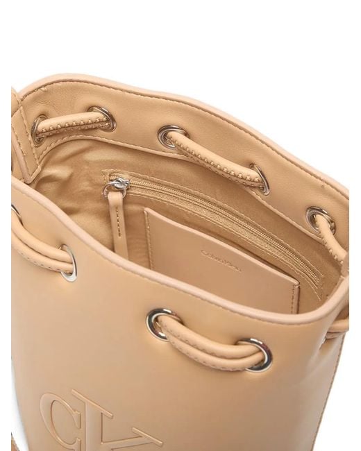 Calvin Klein Natural Sac Seau À Lien De Resserrage