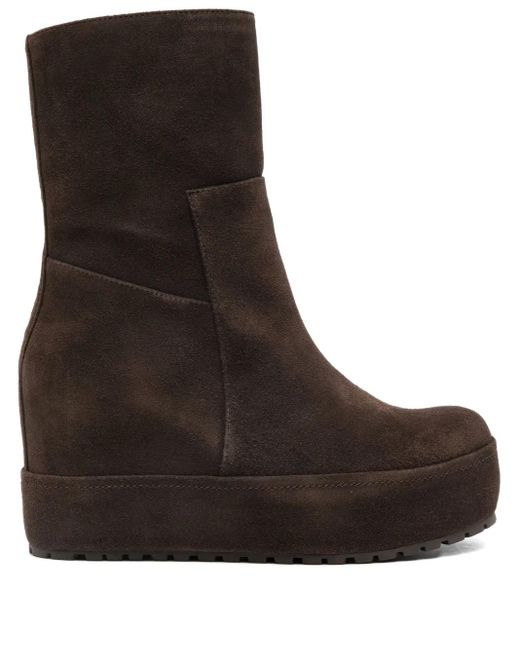 Suede wedge pumps Paloma Barceló de color Brown