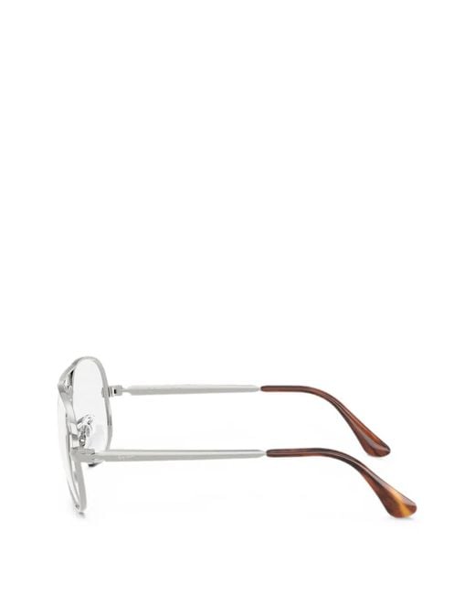 Ray-Ban White Aviator Max Glasses