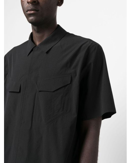 Chemise à col pointu Veilance pour homme en coloris Black
