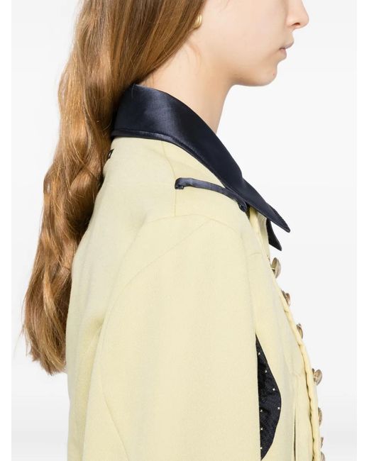 Undercover Blue Wool Double-Breasted Jacket