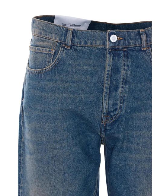 AMISH Blue Jeremiah Straight-Leg Jeans for men