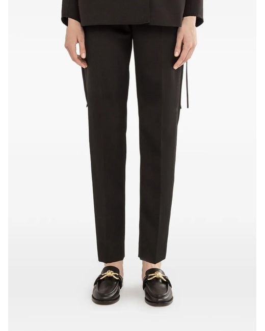 Nissa Black Slim Trousers
