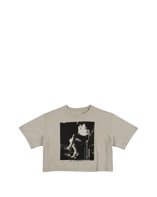 Nike Metallic Graphic-Print Cropped T-Shirt