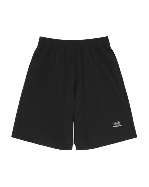 MM6 MAISON MARGIELA X SALOMON Black Mm6 & Salomon Wide Jersey Short