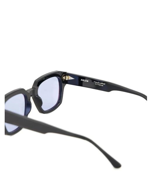 Ahlem Black Rivoli Rectangle-Frame Sunglasses for men