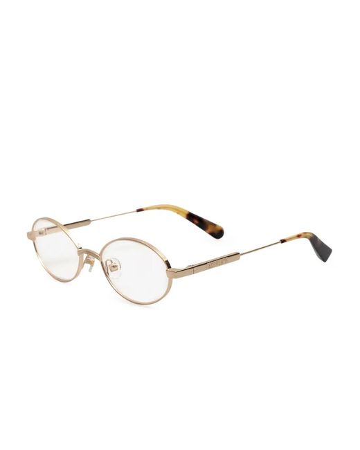 Jacquemus Natural Oval-Frame Glasses
