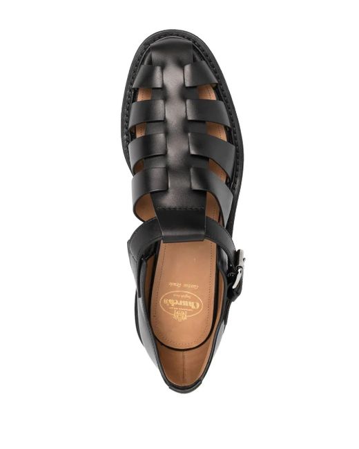 メンズ Church's Hove ストラップサンダル Black