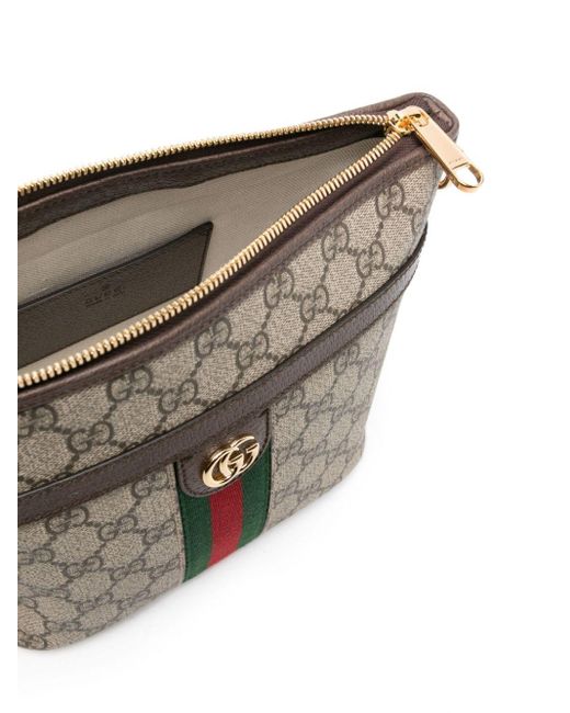 Gucci Gray Mini Ophidia GG Shoulder Bag