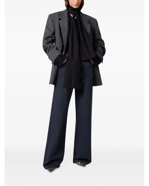 MSGM Blue Wide-Leg Jeans
