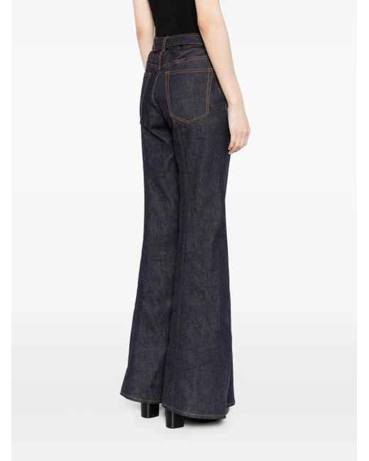 Sacai Blue Denim Flared Jeans