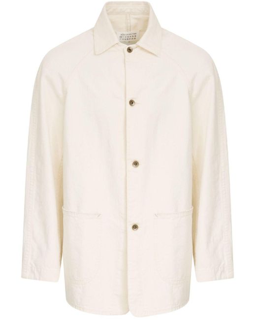 Maison Margiela Natural Cotton Shirt Jacket for men