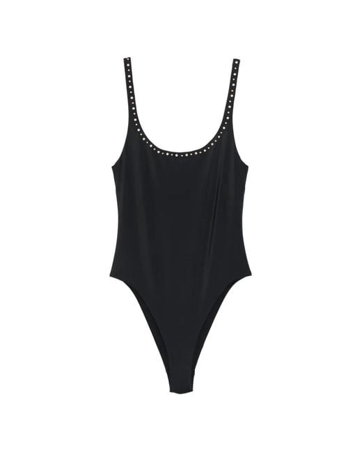 Versace レディース ブラック デコラティブ ワンピース水着