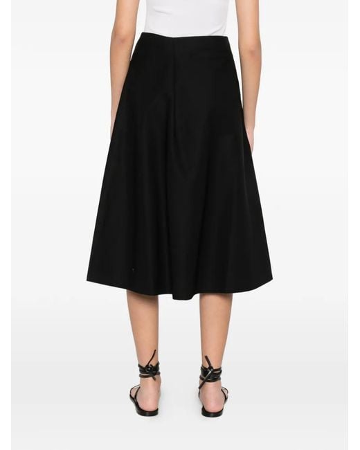 Sofie D'Hoore Black Sora Pleated A-Line Skirt
