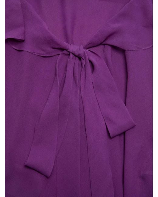 Acne Purple Silk Dress