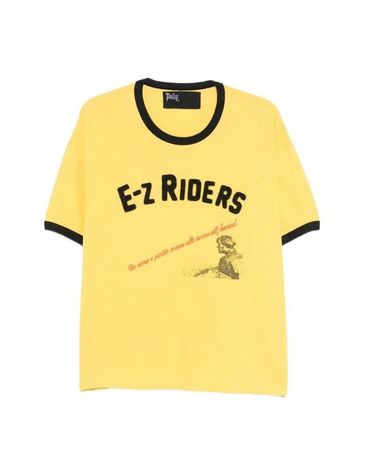 PALY Yellow Graphic-Print T-Shirt