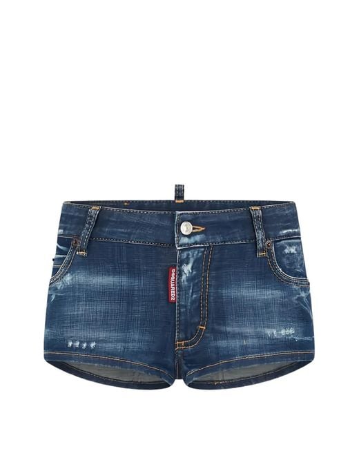 DSquared² Blue Denim Shorts