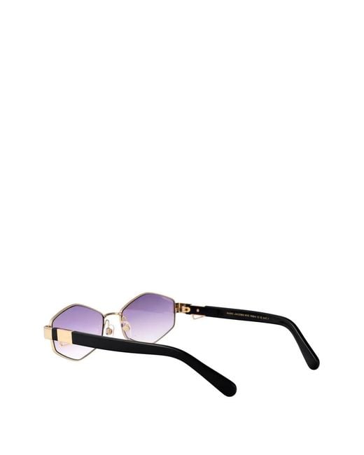 Marc Jacobs Purple Geometric-Frame Sunglasses