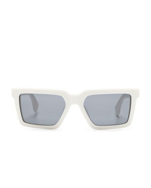 Marcelo Burlon White Paramela Square-frame Sunglasses for men