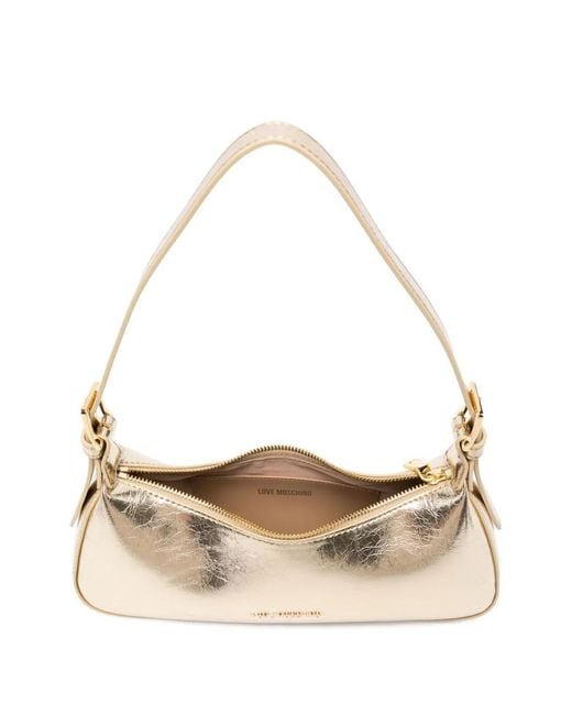 Love Moschino Natural Logo Detail Shoulder Bag