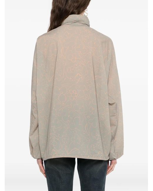 JNBY Natural Floral-Print Oversized Jacket