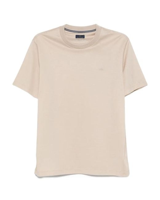Paul & Shark Natural Crew-Neck Cotton T-Shirt for men