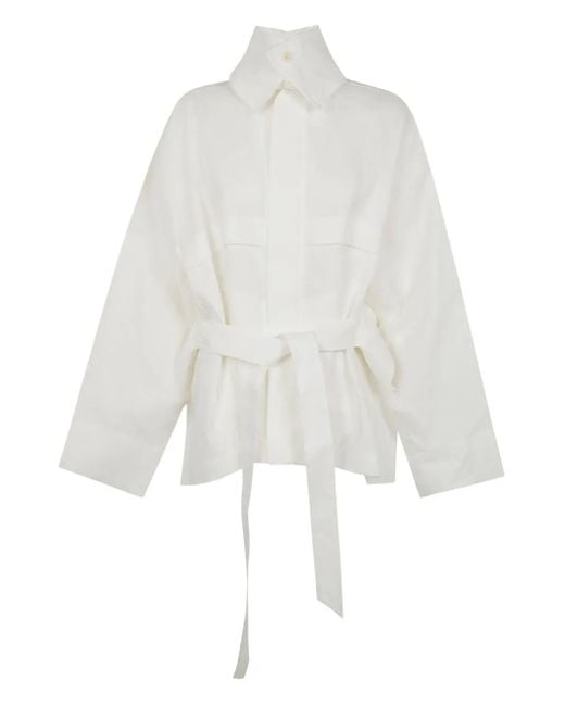 Giacca Hempen di Issey Miyake in White