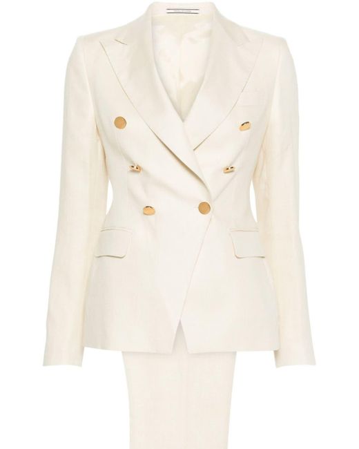 Tagliatore Alicya Double-breasted Suit Natural