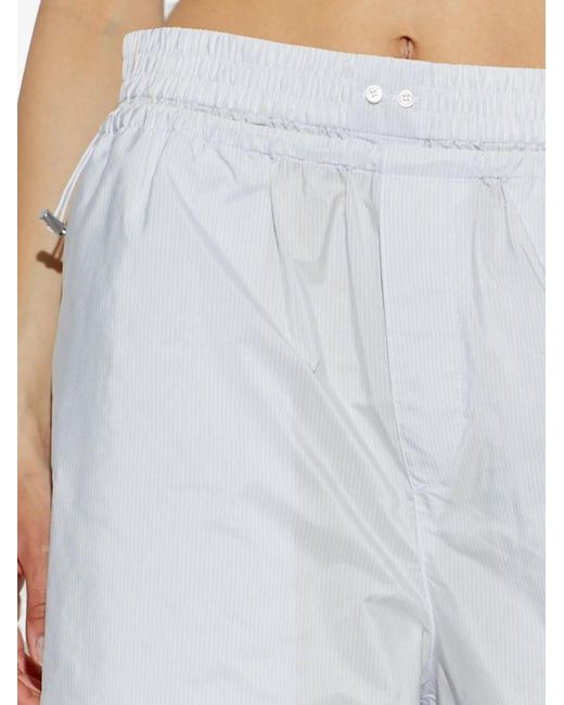 Alexander Wang White Wide-Leg Trousers