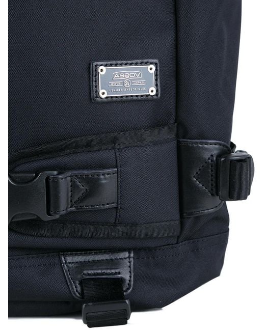 As2ov Black Cordura Dobby 305D Roll Top Bag for men