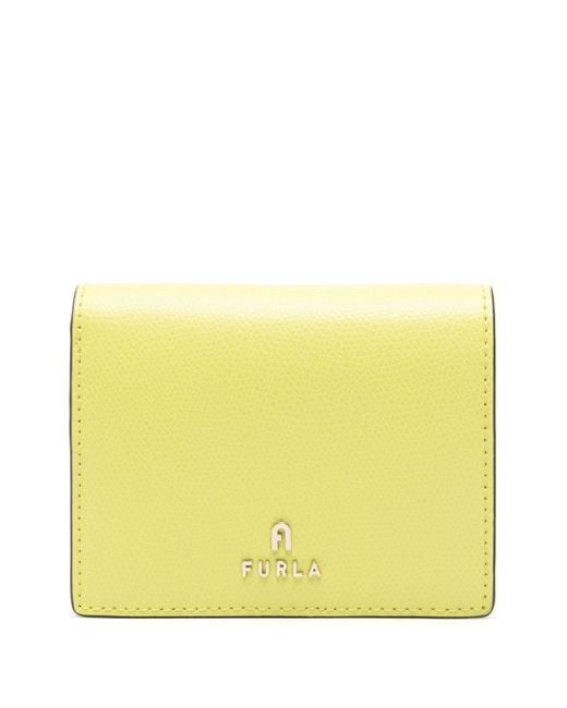 Furla Yellow Camelia S Bi-fold Wallet