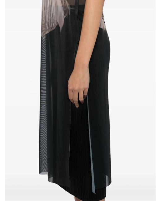 IA London Black Graphic-Print Dress