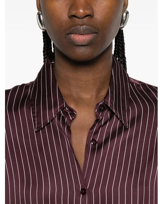 Frankie Shop Purple Peri Striped Shirt