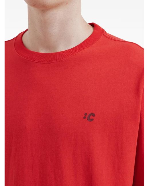 Chocoolate Red Logo-Print T-Shirt for men