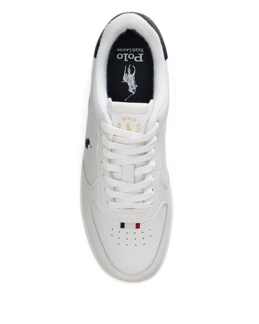 Polo Ralph Lauren White Masters Court Sneakers for men