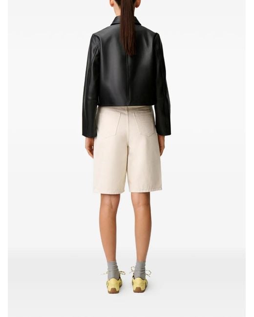 Claudie Pierlot Black Buttoned Cropped Jacket