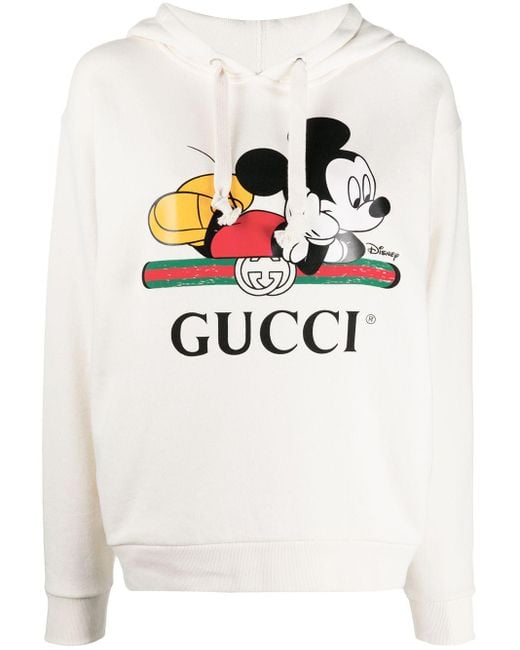 Felpa con logo Mickey Mouse x Disney di Gucci | Lyst
