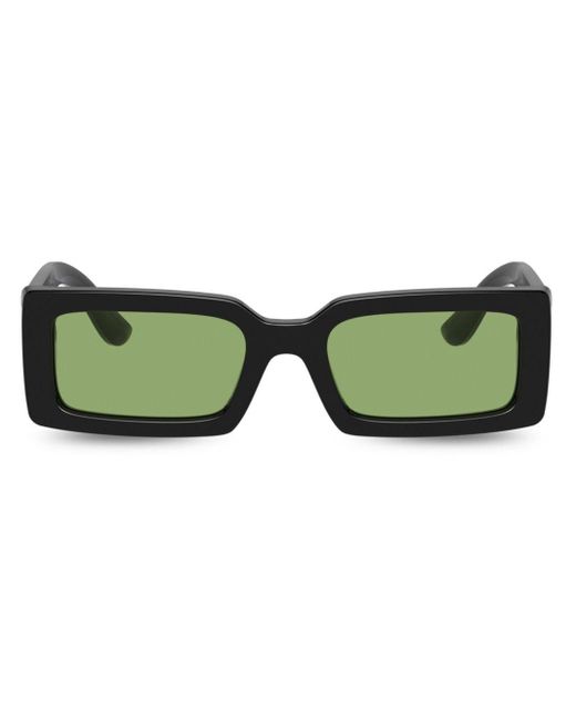 Dolce & Gabbana Green Dg Vib3 Rectangle-frame Sunglasses