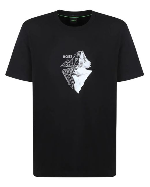 T-Shirt À Imprimé Graphique Boss pour homme en coloris Black
