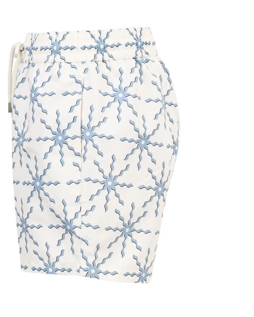 Frescobol Carioca White Rio Swim Shorts for men
