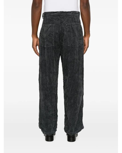 Barena Gray Galon Corduroy Trousers for men