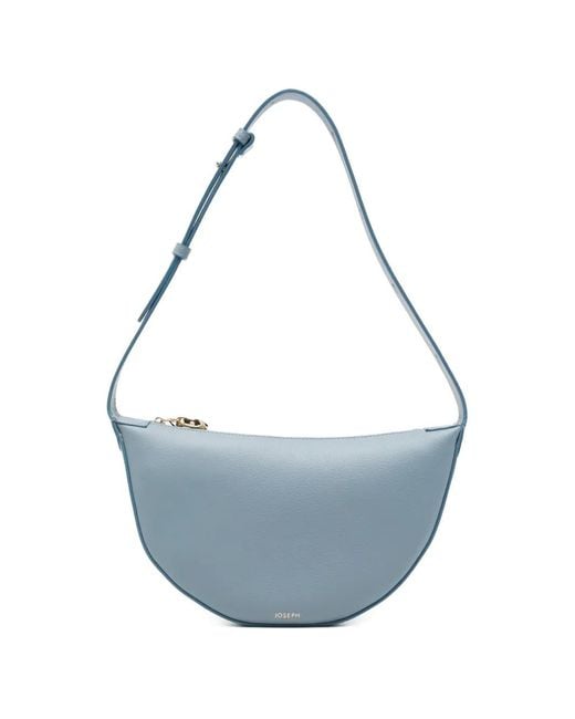 Joseph Blue Leather Shoulder Bag