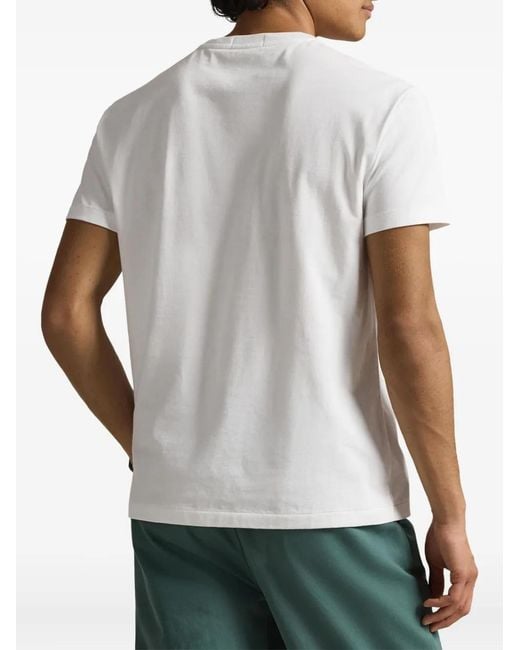 Polo Ralph Lauren White Short Sleeves Society Bear T-Shirt for men