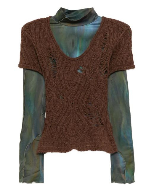 ANDERSSON BELL Brown Top-Set Im Layering-Look