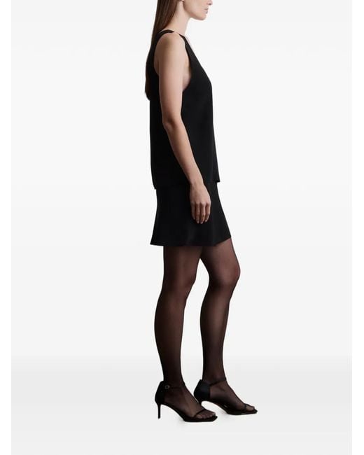 12 STOREEZ Black Silk Top